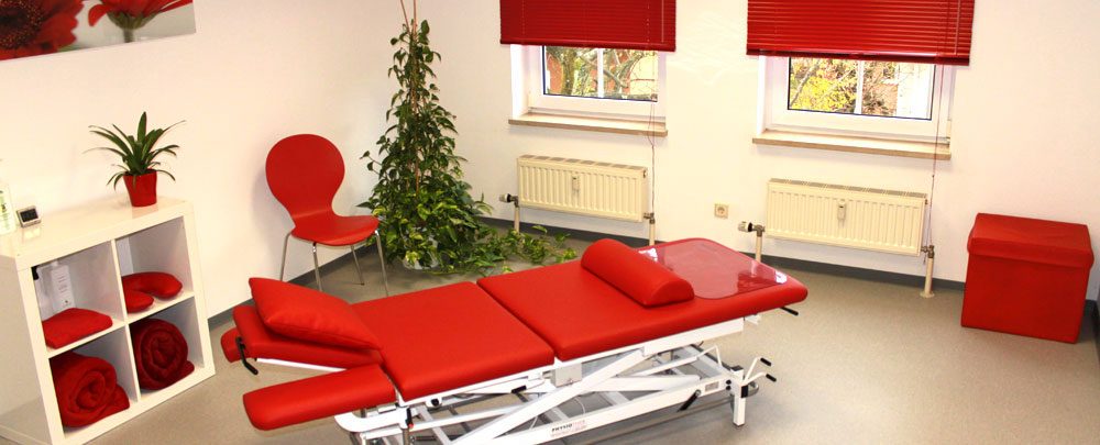 Therapieraum der Physiotherapie Paraschou Wiesbaden